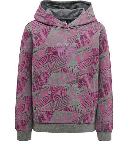Sweat à Capuche Hummel - hmlSpace Jam Quatre - Gris Chiné/Violet Sweat à Capuche Hummel - hmlSpace Jam Quatre - Gris Chiné/Violet