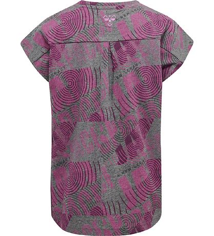 T-Shirt Hummel - hmlSpace Jam Diez - Gris Chiné/Violet