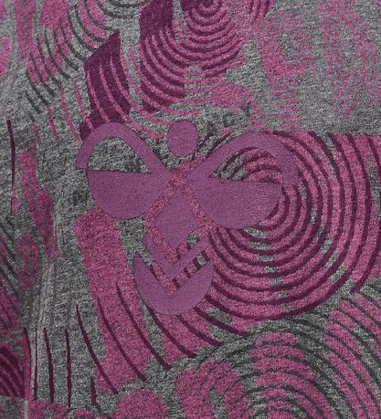 T-Shirt Hummel - hmlSpace Jam Diez - Gris Chiné/Violet