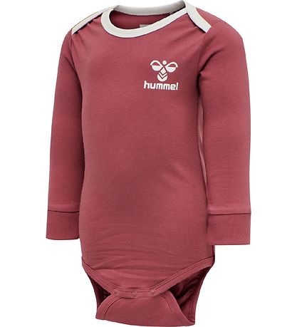 Hummel Bodysuit l/s - hmlMauilino - Dark Pink