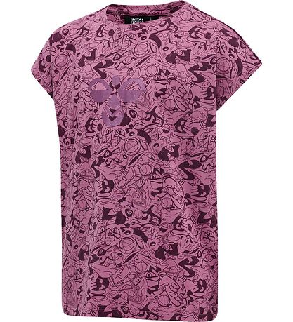 Hummel T-shirt - hmlSpace Jam Diez - Purple w. Bordeaux Hummel T-shirt - hmlSpace Jam Diez - Purple w. Bordeaux