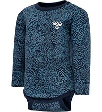Body m/l Hummel - hmlBONGO - Bleu av. Motif