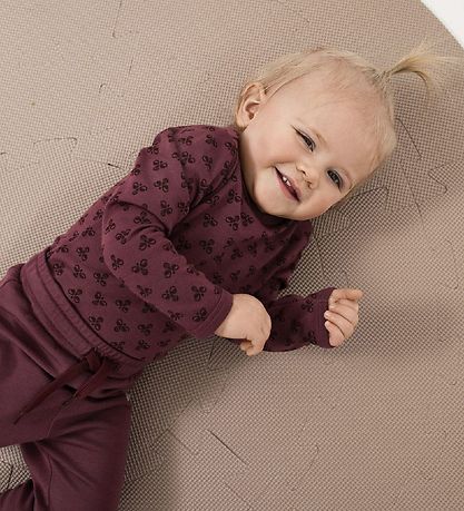 Hummel Bodysuit L/æ - hmlBAMBO - Ull - Dökkbleikur