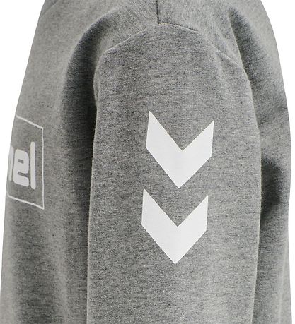 Hummel Sweatshirt - hmlBox - Grey Melange Hummel Sweatshirt - hmlBox - Grey Melange