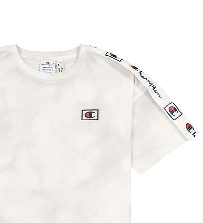 Champion Fashion T-Shirt - Wit/Grijs m. Logo Champion Fashion T-Shirt - Wit/Grijs m. Logo