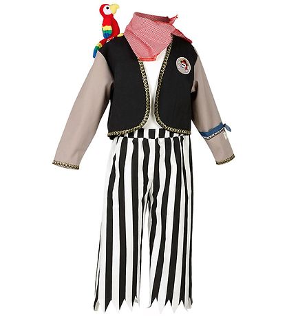 Souza Costume - Pirate w. Parrot - Black Souza Costume - Pirate w. Parrot - Black