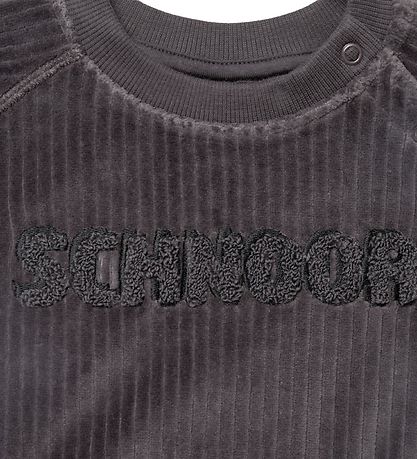 Petit by Sofie Schnoor Sweatshirt - Velvet - Dark Grey Melange