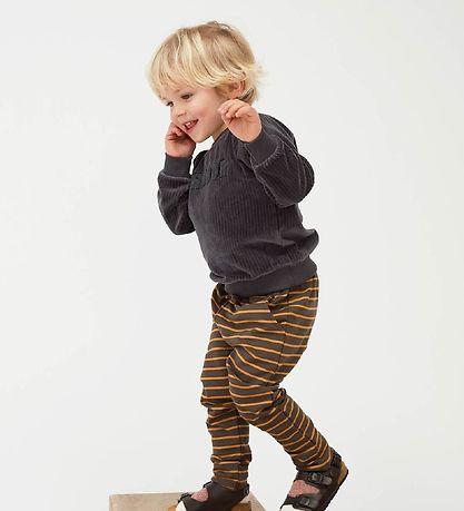 Petit by Sofie Schnoor Sweatshirt - Velvet - Dark Grey Melange