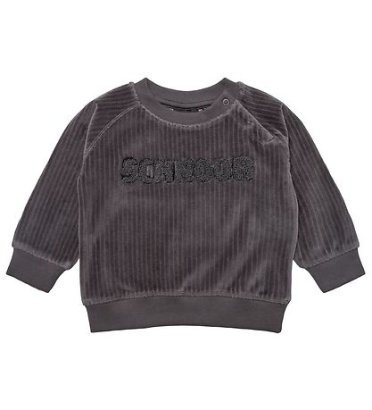 Petit by Sofie Schnoor Sweatshirt - Velvet - Dark Grey Melange