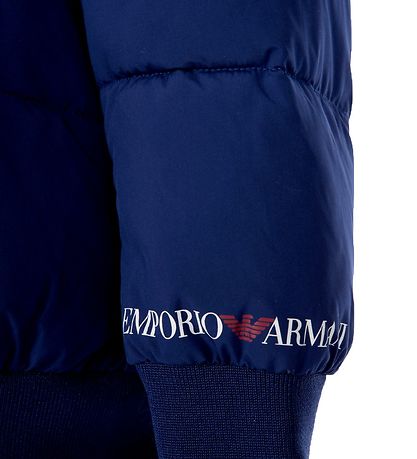 Emporio Armani Puffer Jacket - Blue/Red