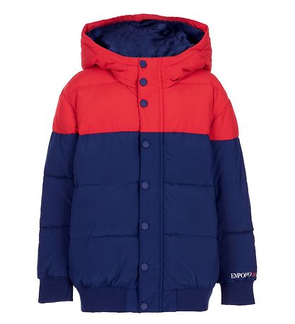 Emporio Armani Puffer Jacket - Blue/Red