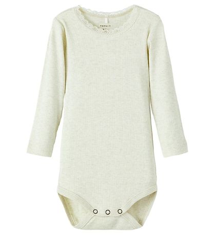 Name It Bodysuit l/s - Rib - Noos - NbfKab - Peyote Melange Name It Bodysuit l/s - Rib - Noos - NbfKab - Peyote Melange