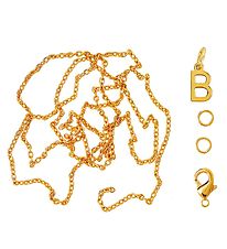 Me&My BOX Necklace w. Letter - B - Gold plated Me&My BOX Necklace w. Letter - B - Gold plated