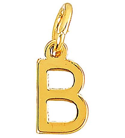 Me&My BOX Necklace w. Letter - B - Gold plated