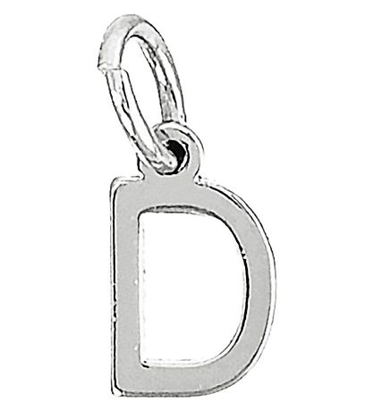 Me&My BOX Necklace w. Letter - D - Silver plated
