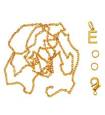 Me&My BOX Necklace w. Letter - E - Gold plated Me&My BOX Necklace w. Letter - E - Gold plated