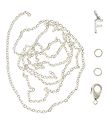 Me&My BOX Necklace w. Letter - F - Silver plated Me&My BOX Necklace w. Letter - F - Silver plated