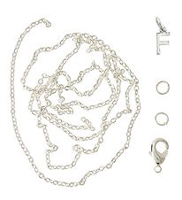 Me&My BOX Necklace w. Letter - F - Silver plated Me&My BOX Necklace w. Letter - F - Silver plated