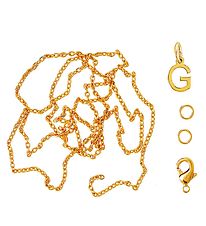 Me&My BOX Necklace w. Letter - G - Gold plated Me&My BOX Necklace w. Letter - G - Gold plated