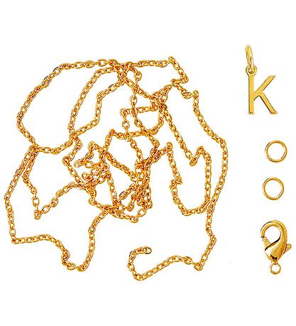 Me&My BOX Ketting m. Letter - K - Verguld Me&My BOX Ketting m. Letter - K - Verguld