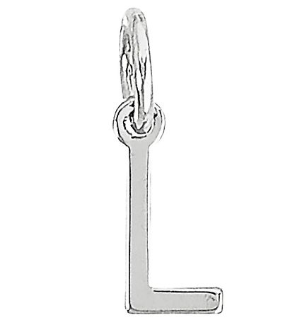 Me&My BOX Necklace w. Letter - L - Silver plated