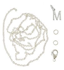 Me&My BOX Necklace w. Letter - M - Silver plated Me&My BOX Necklace w. Letter - M - Silver plated
