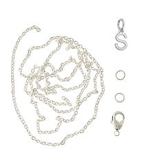Me&My BOX Necklace w. Letter - S - Silver plated Me&My BOX Necklace w. Letter - S - Silver plated
