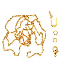 Me&My BOX Necklace w. Letter - U - Gold plated Me&My BOX Necklace w. Letter - U - Gold plated