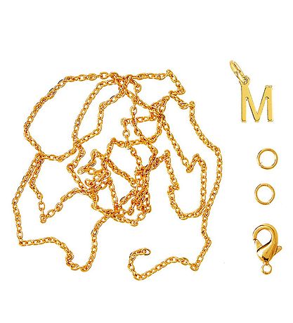 Me&My BOX Necklace w. Letter - W - Gold plated Me&My BOX Necklace w. Letter - W - Gold plated