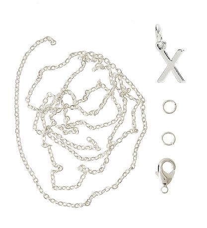 Me&My BOX Ketting m. Letter - X - Verzilverd Me&My BOX Ketting m. Letter - X - Verzilverd