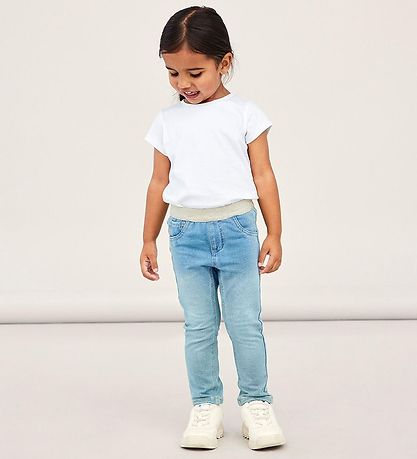 Name It Leggings - Noos - NmfSalli - Light Blue Denim Name It Leggings - Noos - NmfSalli - Light Blue Denim