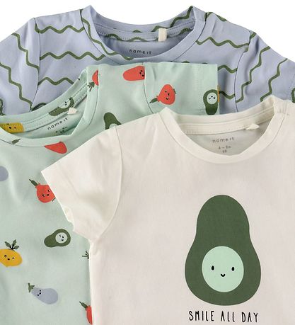 Name It T-Shirt - NbmDylan - 3er-Pack - Gletscher Name It T-Shirt - NbmDylan - 3er-Pack - Gletscher