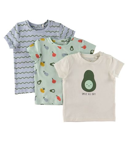 Name It T-Shirt - NbmDylan - 3er-Pack - Gletscher Name It T-Shirt - NbmDylan - 3er-Pack - Gletscher