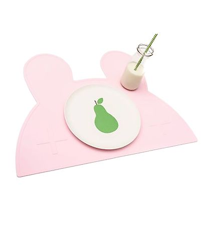 We Might Be Tiny Placemat - Rabbit - Silicone - Powder Pink We Might Be Tiny Placemat - Rabbit - Silicone - Powder Pink