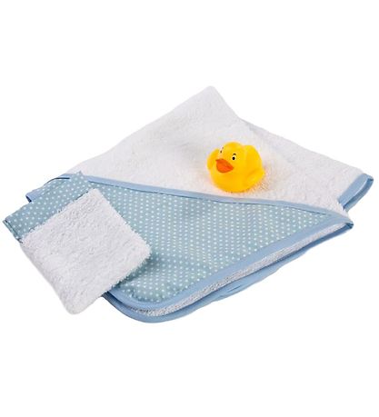 Asi Doll Accessories - Hooded Towel - Blue/White Asi Doll Accessories - Hooded Towel - Blue/White