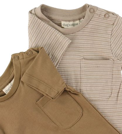 That's Mine T-shirt - 2-Pack - Tino - Stripes/Earth Brown That's Mine T-shirt - 2-Pack - Tino - Stripes/Earth Brown