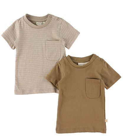 That's Mine T-shirt - 2-Pack - Tino - Stripes/Earth Brown That's Mine T-shirt - 2-Pack - Tino - Stripes/Earth Brown