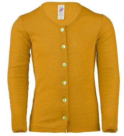 Engel Cardigan - Ull/Silki - Saffran
