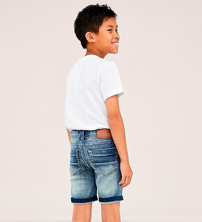 Name It Shorts - Noos - NkmTheo - Medium Blue Denim