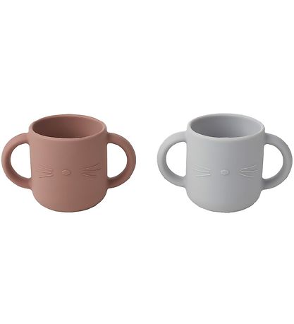 Liewood Cups - 2-Pack - Gene - Silicone - Dumbo Grey