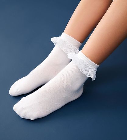 Minymo Ankle Socks - White