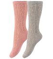 Chaussettes Minymo - 2 Pack - Gris/Rose