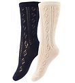 Chaussettes Minymo - 2 Pack - Crème/Marine