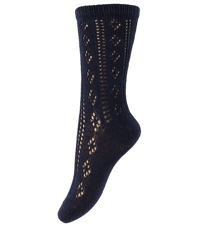 Minymo Sokken - 2-pack - Creme/Navy Minymo Sokken - 2-pack - Creme/Navy