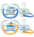 Philips Avent Pacifiers - 2-Pack - Ultra Air - Mint/Light Blue w Philips Avent Pacifiers - 2-Pack - Ultra Air - Mint/Light Blue w