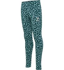 Leggings Hummel - hmlFlowy - Blue Coral Leggings Hummel - hmlFlowy - Blue Coral