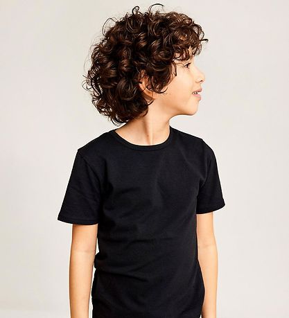 Name It Stuttermabolur - Noos - NkmT-skyrta - 2 Pakki - Svart Name It Stuttermabolur - Noos - NkmT-skyrta - 2 Pakki - Svart