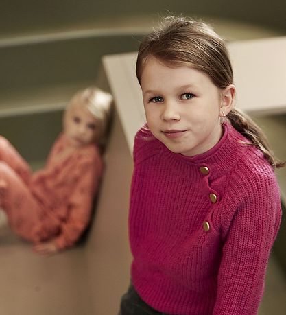 Soft Gallery Blouse - Knitted - SgKiki - Pink Peacock