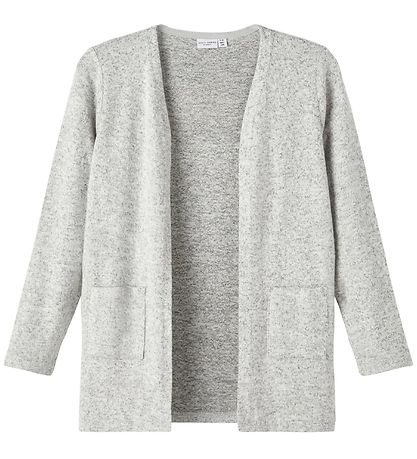 Name It Cardigan - Knitted - Noos - NkfVicti - Grey Melange Name It Cardigan - Knitted - Noos - NkfVicti - Grey Melange