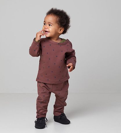 MarMar Blouse - Tajco - Modal - Mahogany Dot